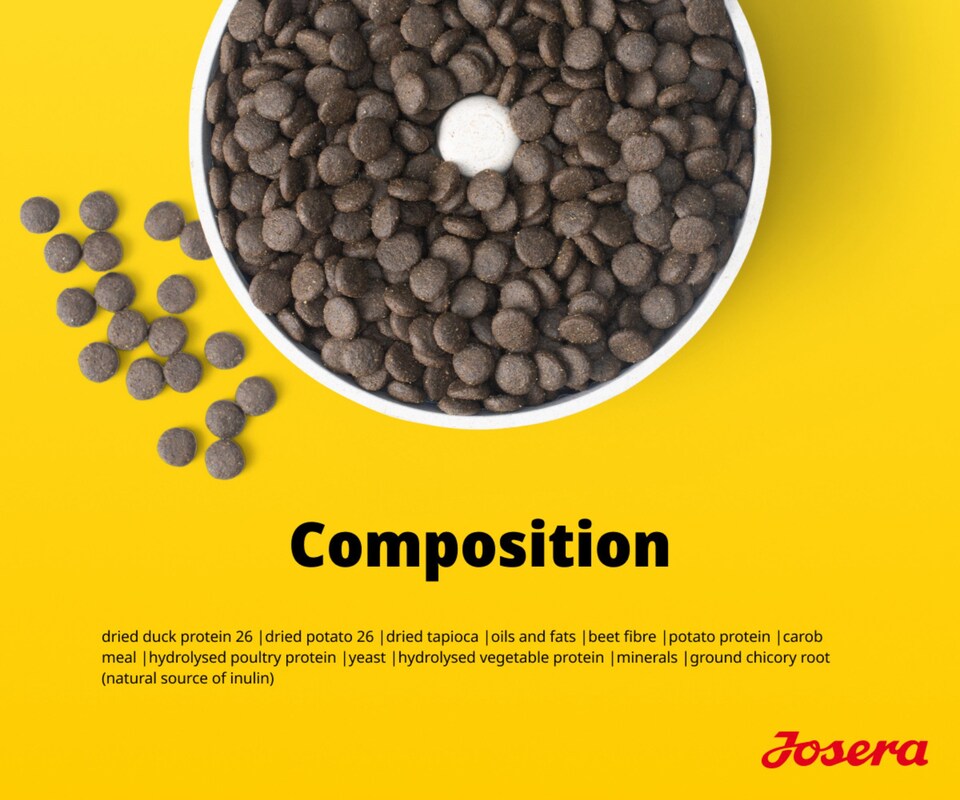 image 1 of Josera Mini Adult Duck & Potato | Grain free | Single meat protein | Complete dry food for toy & small breed dogs | Immune Plus | Skin & Coat | 3x3kg
