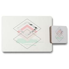 Geometric Overlays (Placemat & Coaster Set)