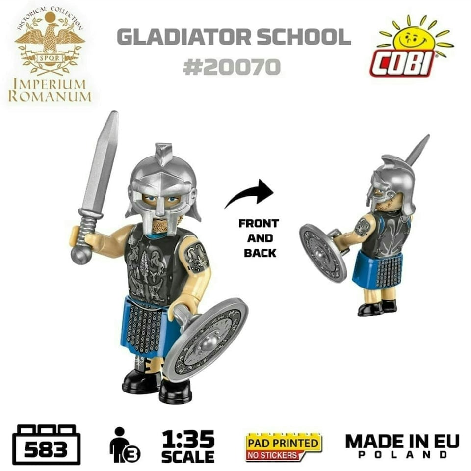 image 1 of Roman Gladiator School brick model - COBI 20070 - 560 bricks