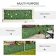 image 4 of Outsunny Artificial Leaf Hedge Panel Garden Fence Privacy Screen on Roll 1m x 3m