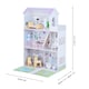 image 5 of Teamson Kids Wooden Grand 3 Storey Doll House for 12" Dolls, Dollhouse