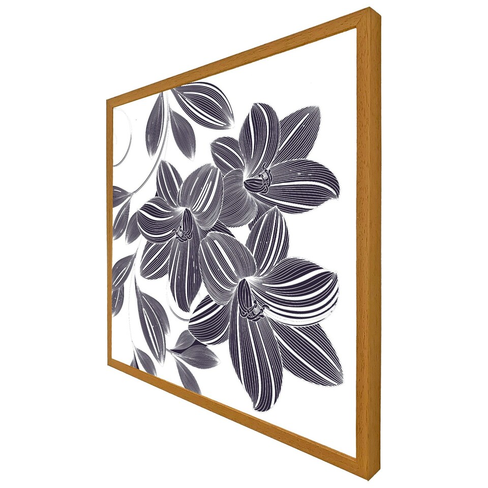 image 1 of Orchids (Picture Frame) Black | XS