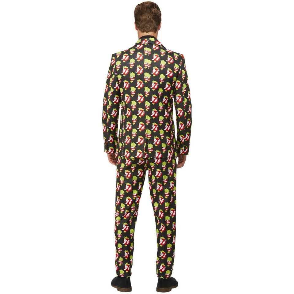 image 1 of Ghostbusters Mens Stand Out Costume Suit Set - Black/Yellow/White - L L
