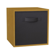 Cube Unit with Insert | Cream | Beech & Black | 1