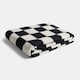 image 1 of OHS Checkerboard Polar Fleece Throw Blanket Lightweight Bedspread | Multi | Monochrome