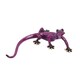 image 3 of Purple Speckled Gecko Lizard Resin Wall Shed Sculpture Decor Statue Full Set