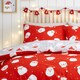 image 2 of Fusion Happy Santa Duvet Cover Set Red