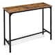 image 1 of COSTWAY Bar Table Counter Pub Table Sofa Console Table Brown