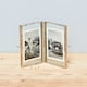 image 2 of Recycled Glass Folded Double Photo Frame