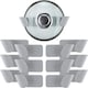 image 1 of Minky Pan Lid Holders - Set of 6