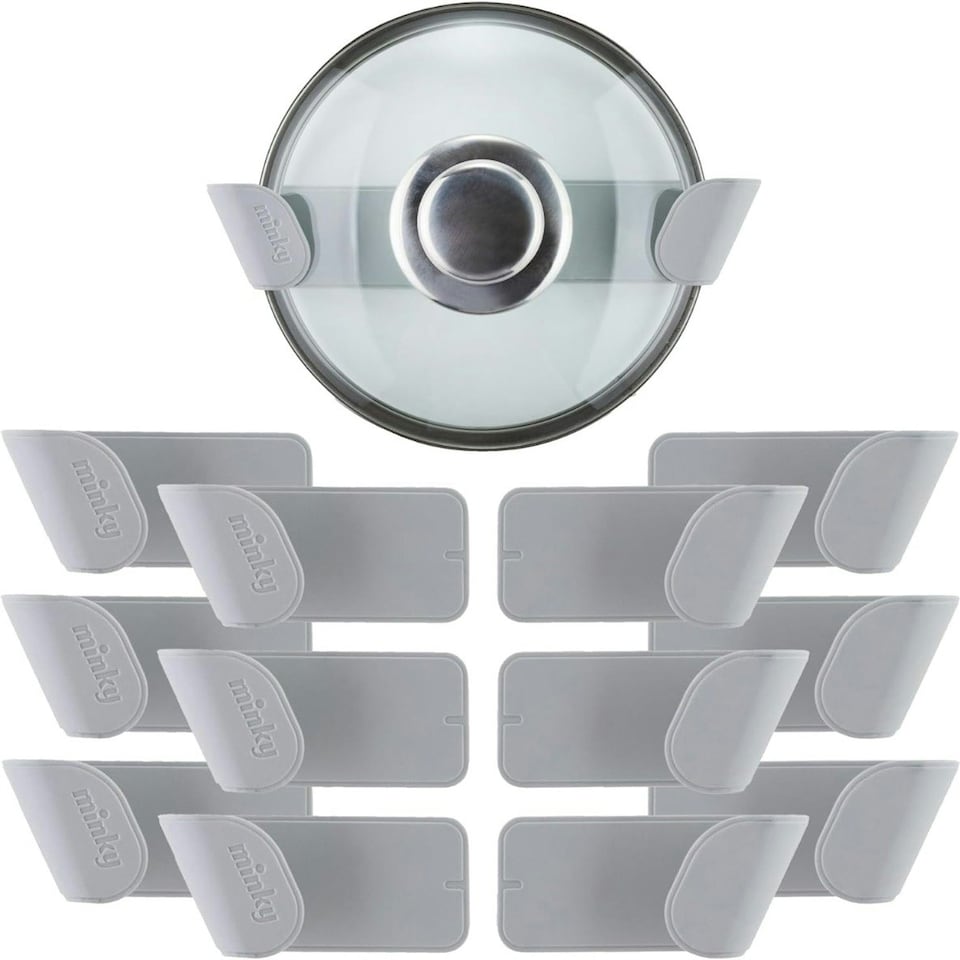 image 1 of Minky Pan Lid Holders - Set of 6