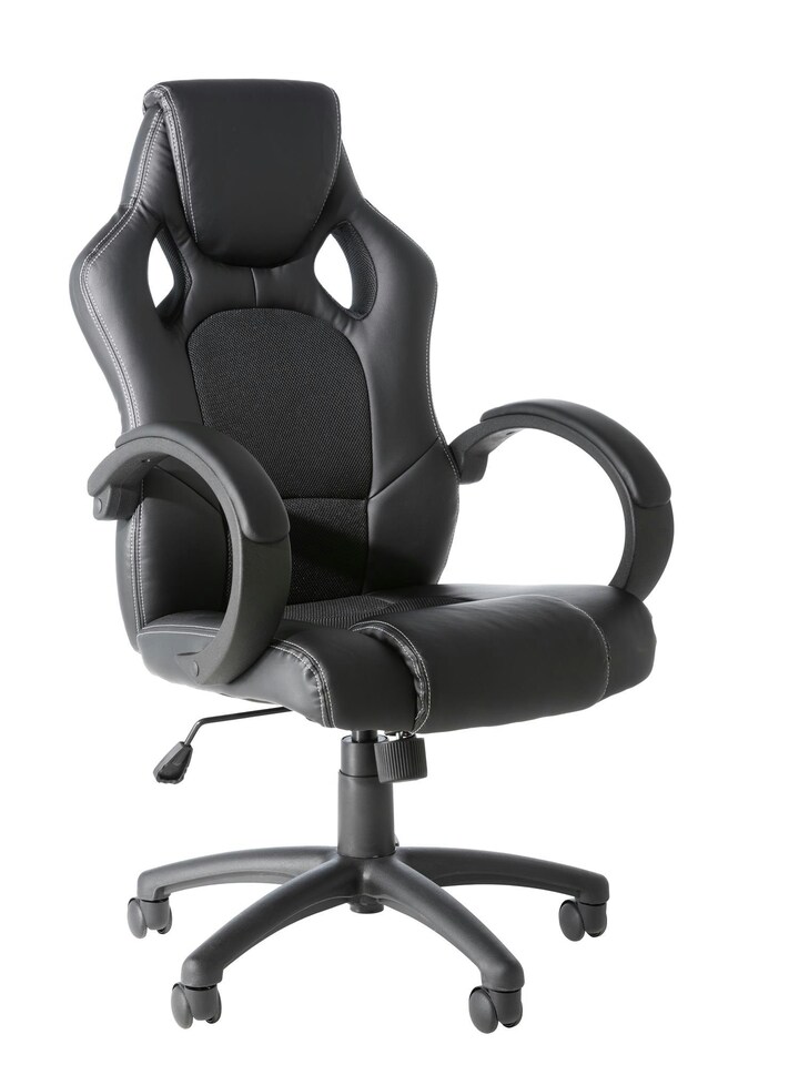 image 1 of Daytona office chair with wheels in black | Black | Black | One Size