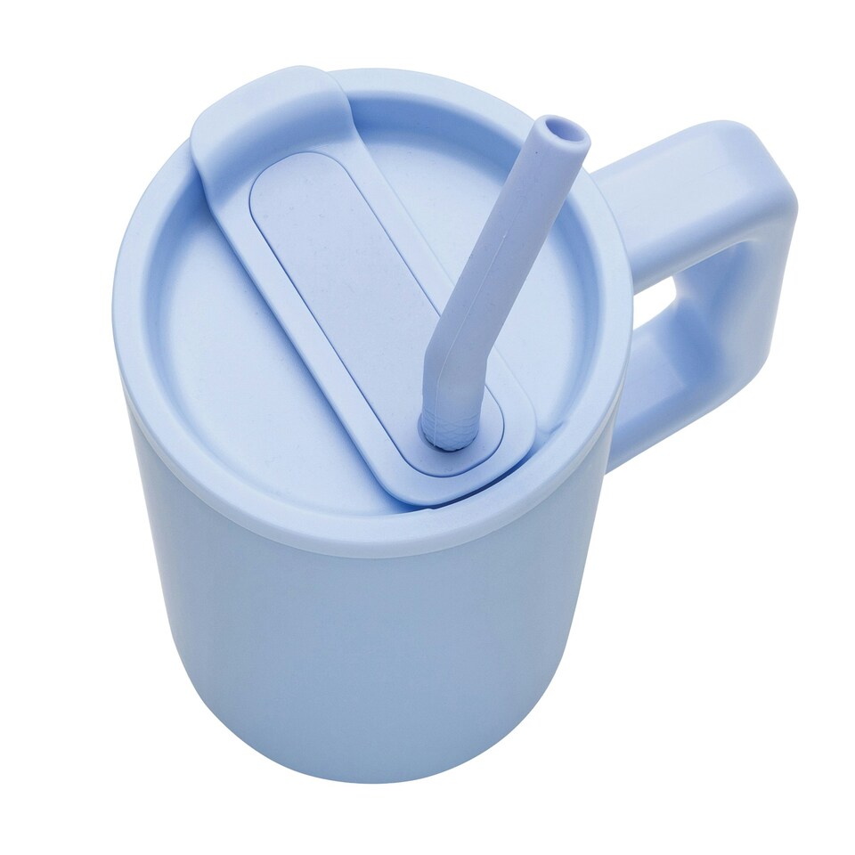 image 1 of XD Collection Cube Recycled Stainless Steel 800ml Travel Mug - Light Blue - One Size Blue