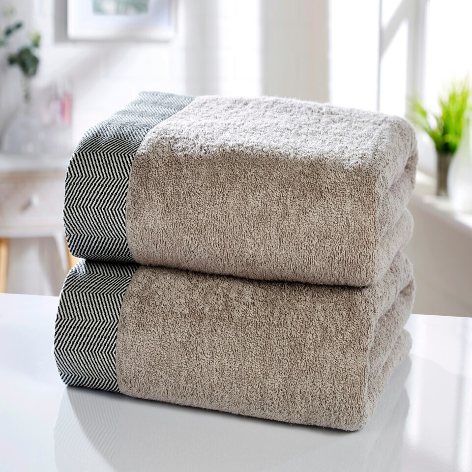 image 1 of Tidal Pure Cotton Bath Towels Super Soft and Absorbant Brown | Natural | Bath towel