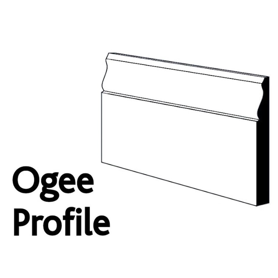 image 1 of PACK OF 15 (Total 15 Units) - 18mm x 68mm White Primed MDF Ogee Architrave - 2700mm Length