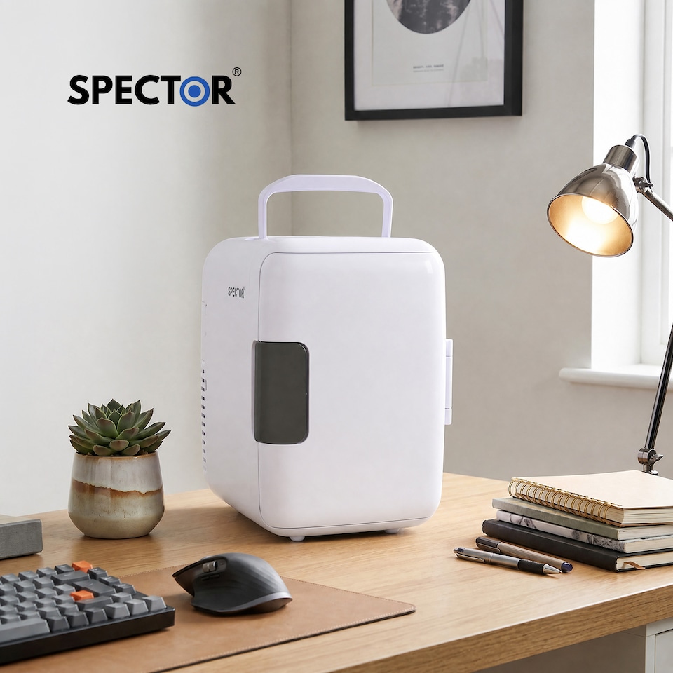 image 1 of Spector mini fridge,portable fridge,cooler and warmer,PP,white