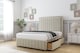 image 3 of Sloomy Pemberton Cream Plush Divan Bed With Mattress 4 Drawers With 54" Floor Standing Headboard & 12" Matching Footboard 5' King | Cream | Cream | King | 1