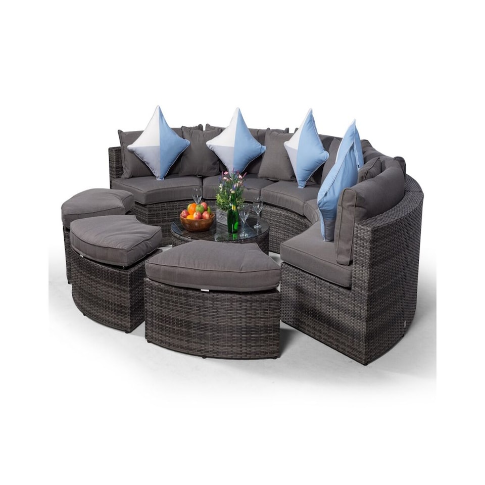 image 1 of Monaco Luxury Large Rattan Garden Sofa Set