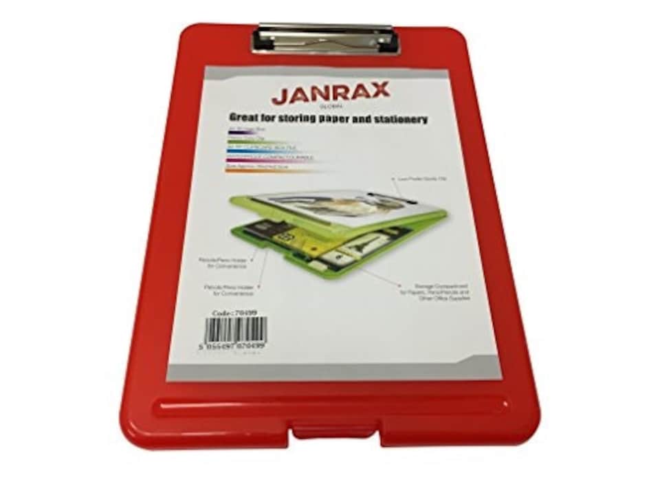 image 1 of A4 Red Clipboard Box File - Storage Filing Case