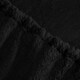 image 6 of OHS Luxury Teddy Fleece Reversible Duvet Cover and Pillowcase Bedding Set Multi | Black/Natural | King