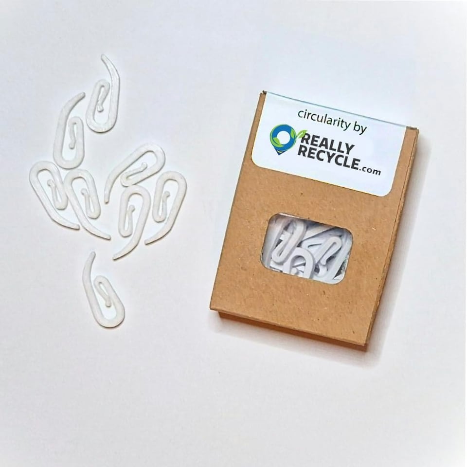 image 1 of Curtain Hooks (25 pack) White