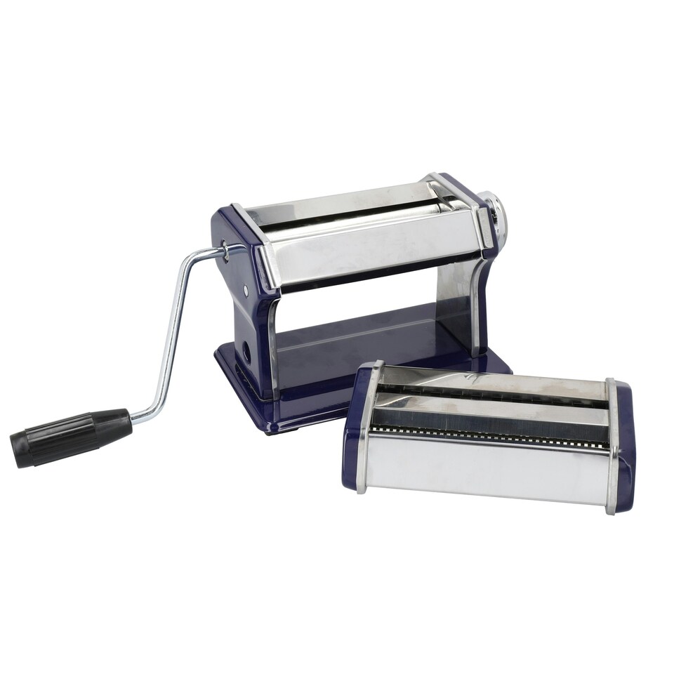 image 1 of KitchenCraft Pasta Machine Blue Stainless Steel
