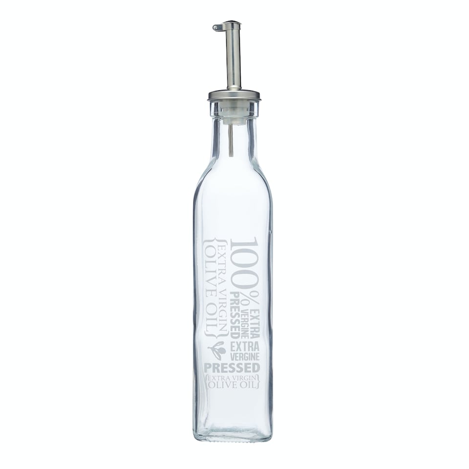 image 1 of KitchenCraft Oil Vinegar Bottle Clear Glass 270ml