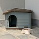 image 4 of URBNLIVING Plastic Dog House Outdoor Pet Kennel Shelter | Multi | Brown/Green | S | 1