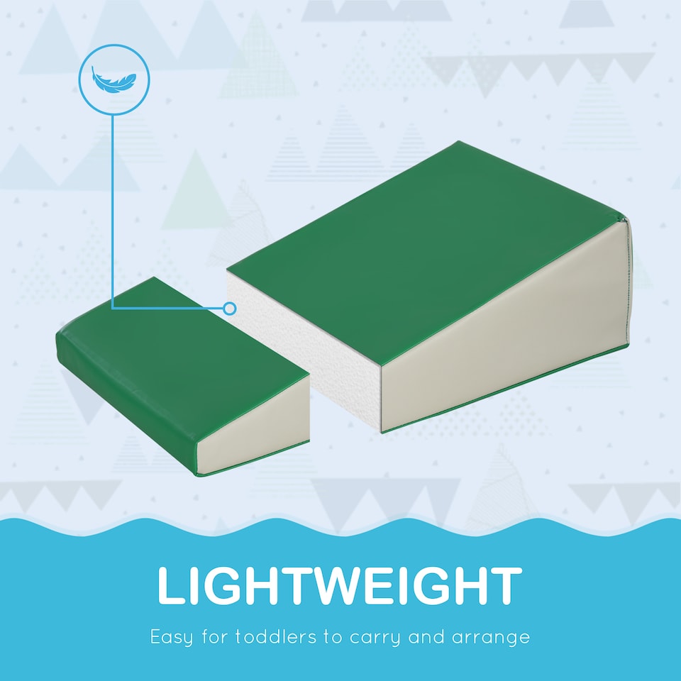 image 1 of HOMCOM 5 Piece Soft Safe Foam Playset Climb and Crawl Activity Toy for Toddler