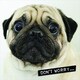 image 2 of Up Close Lenticular 3d Blank Greeting Card 'Worried Pug'