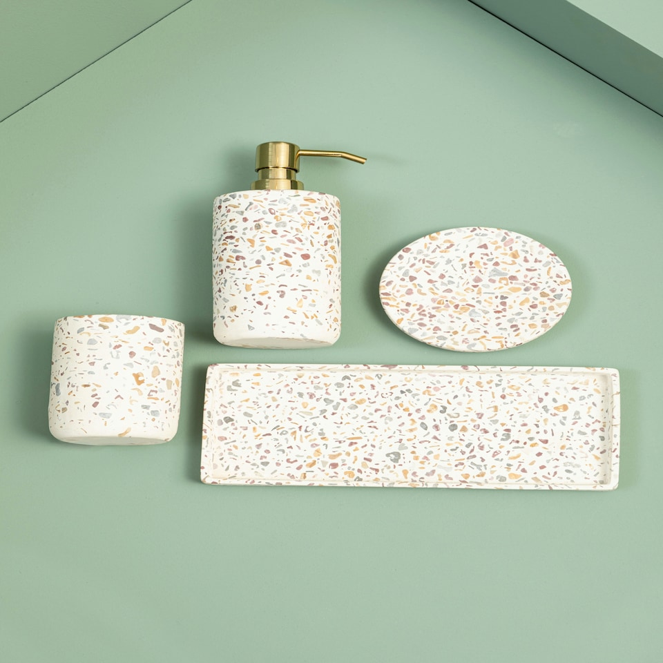 image 1 of Gozo Concrete Terrazzo Soap Dish