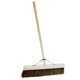 image 1 of 1 x 18" Indoor Outdoor Hard Bristle Bassine Sweeping Broom With Handle Perfect For Home & Garden
