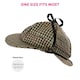 image 6 of Victorian Detective Deerstalker Hat – Classic Sherlock Holmes Fancy Dress Accessory N/A | One Size