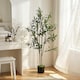 image 8 of HOMCOM 120 cm Decorative Artificial Plant, Silk Olive Tree with 303 Leaves