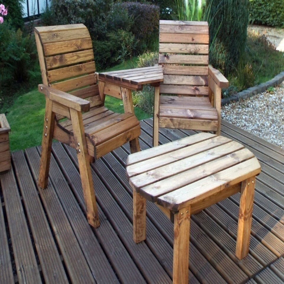 image 1 of Twin Companion Set Dining - Angled. Quality - W160 x D170 x H98 - Fully Assembled