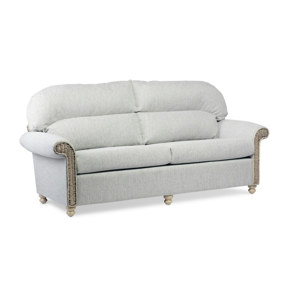 image 1 of Desser Samford Natural Wash 3 Seater Rattan Sofa Set in Pebble - Conservatory Sofa Suite