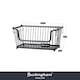 image 2 of Buckingham Multi-Purpose Stackable Storage Organising Basket 30.5 x 16 x 15 cm Black