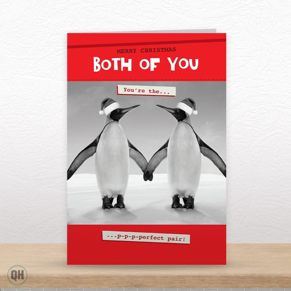 image 1 of You're The P-p-perfect Pair! - Funny Couple Christmas Card