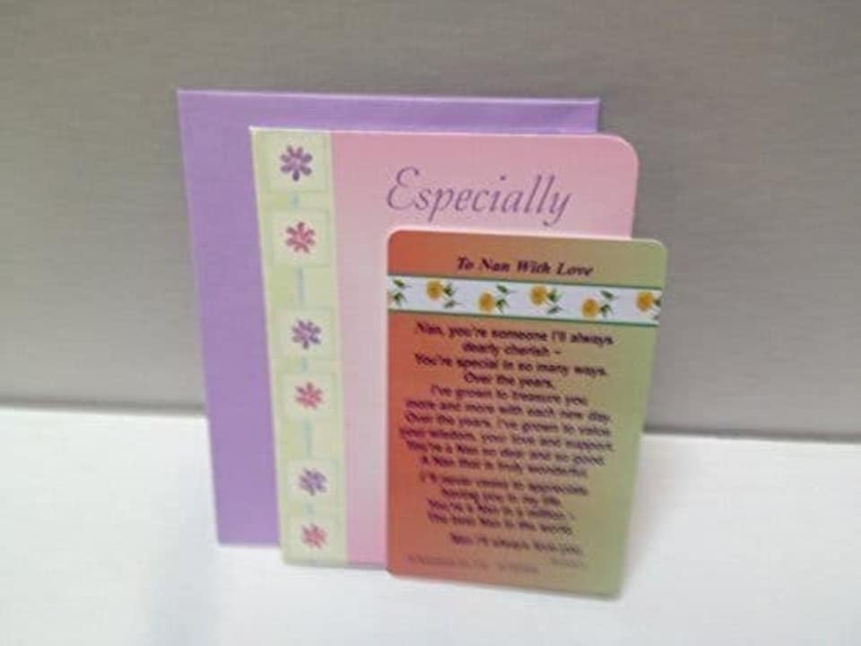 image 1 of To Nan With Love ....Wallet Card (Sentimental Keepsake Wallet / Purse Card)