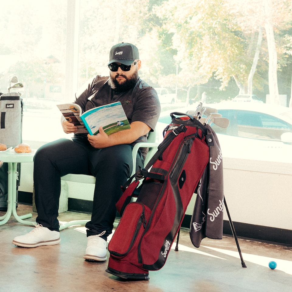 image 1 of El Camino Golf Bag - Ron Burgundy