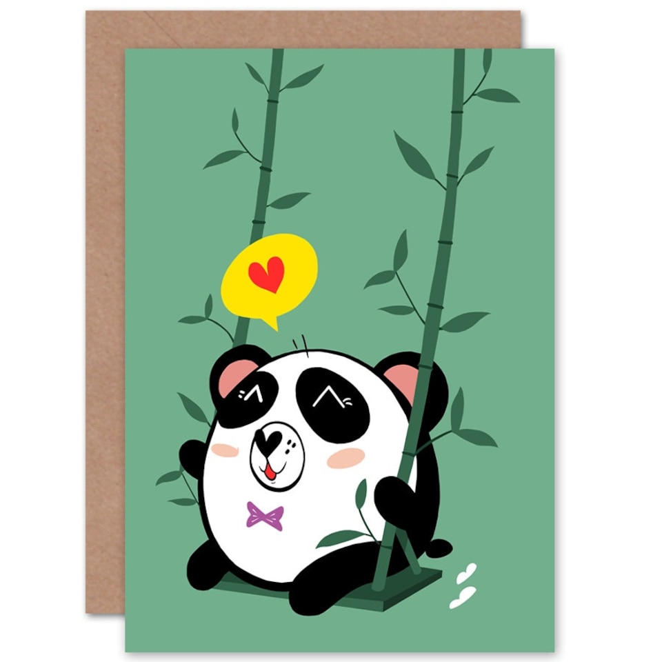 image 1 of Kawaii Love Kids Children Panda Kids Birthday Child Kids Card