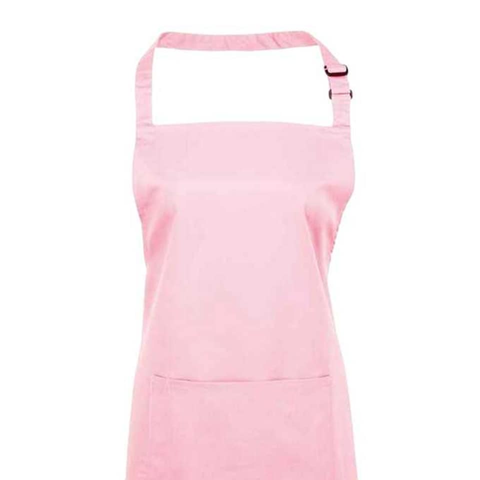 image 1 of Premier Unisex Adult Colours Pocket Full Apron | Pink | Pink | One Size | 1