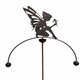 image 2 of Fairy Sitting Wind Rocker Double Bare Metal/Ready to Rust - Steel - W54 x H148.5 cm