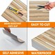 image 5 of NOVECRAFTO Vinyl Floor Tiles Self Adhesive – 12x12in Peel and Stick Flooring for Kitchen, Bathroom & Living Room – Beige Brown Wooden Stripes Design Brown | 5.57sqm