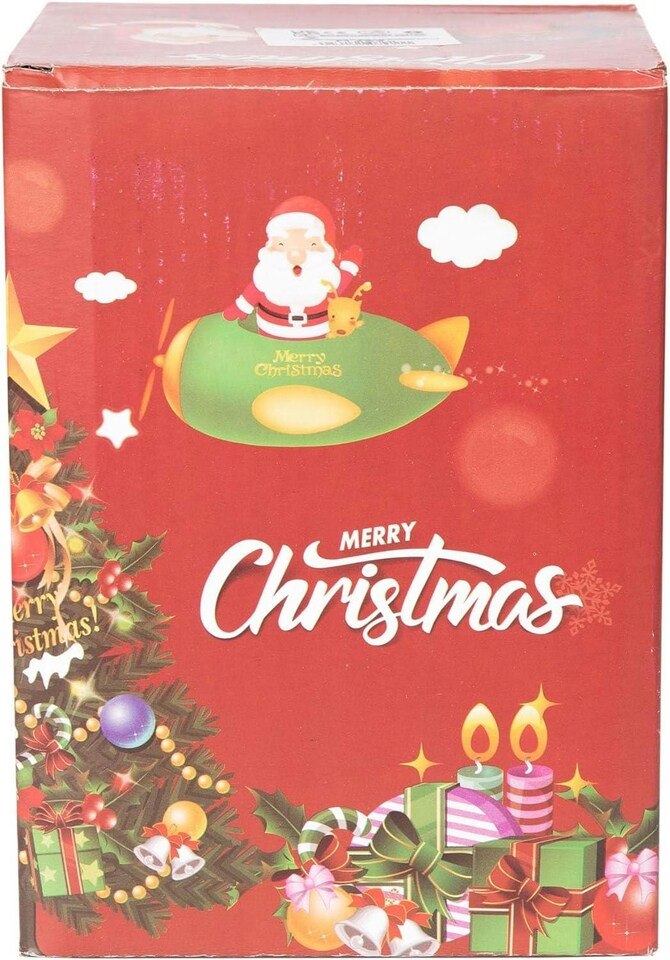 image 1 of Shatchi Musical Christmas Snowglobe Large Water Ball Features Christmas Santa Kids Scene House Resin Base- 10x15cm