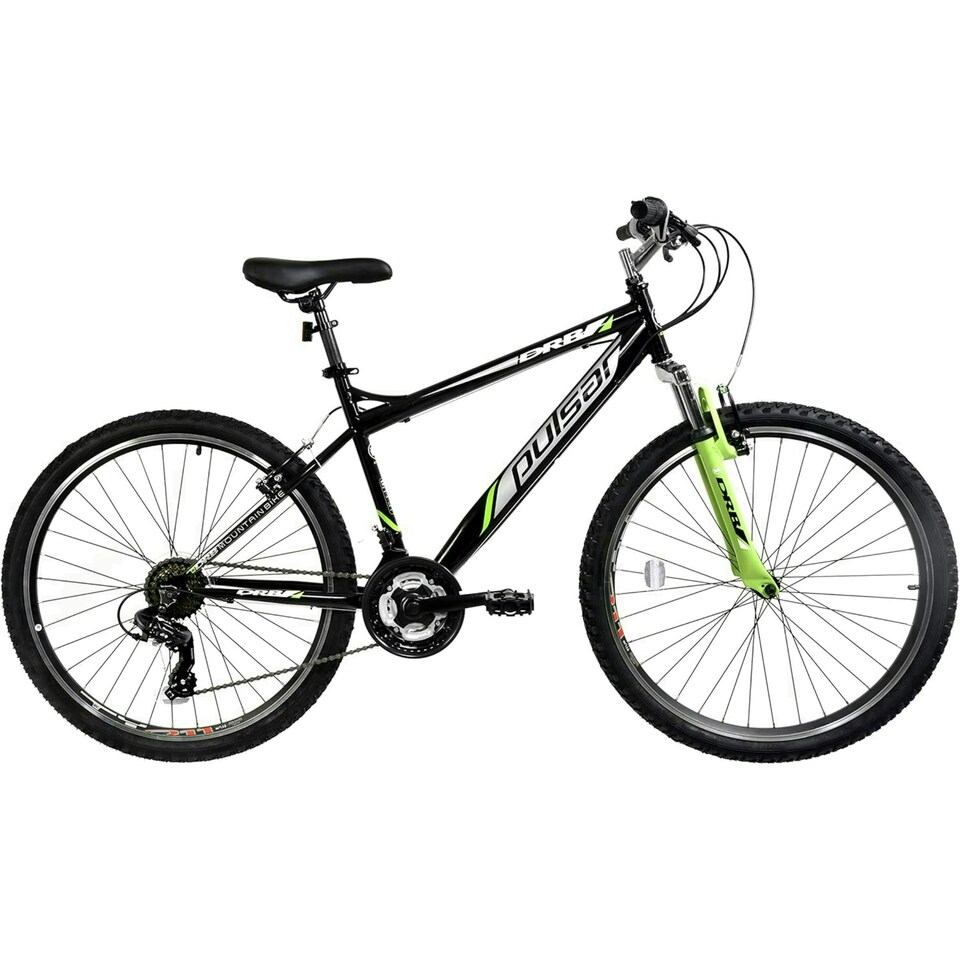image 1 of Dallingridge Pulsar Hardtail Mountain Bike, 26" Wheel - Black/Green