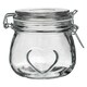 image 5 of Nicola Spring Heart Glass Storage Jars - 500ml - Clear Seal - Pack of 3