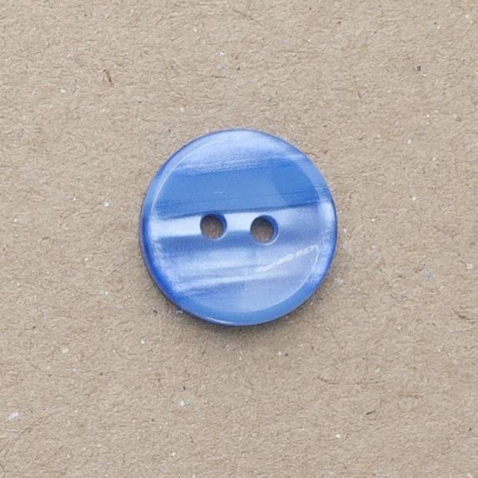 Minerva Royal Blue Round Plastic Buttons for Dressmaking - 13mm - per value pack of 100