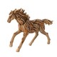 image 1 of Naturecraft Resin Driftwood Collection Running Horse Figurine Brown