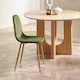 image 4 of Alverton Premium Olive Green Chenille Upholstered Dining Chairs - Set of 4